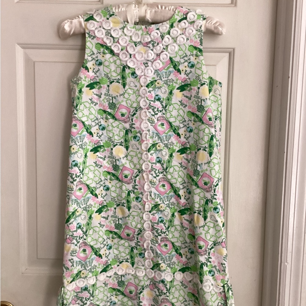 Lilly Pulitzer Kids Shift Dress Queen Of Green HOLY GRAIL Vintage